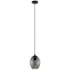 Lampă suspendată, 18 cm, culoare negru-fum - Cadaques Eglo 98582