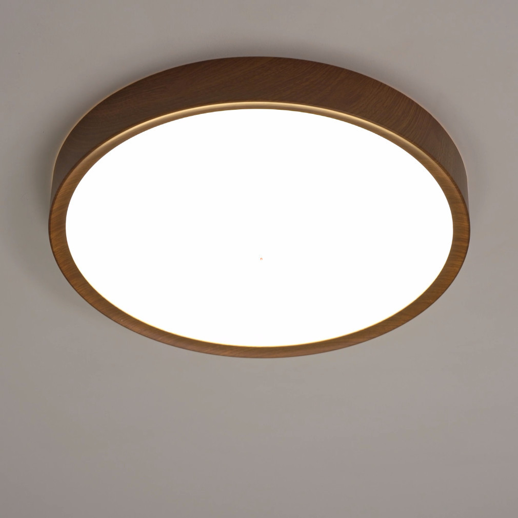 Lampă LED de tavan 36 W, alb cald, culoare lemn-alb - Musurita Eglo 98602