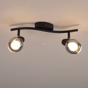   Lampă spot cu două socluri, negru fumuriu - Pollica Eglo 98625