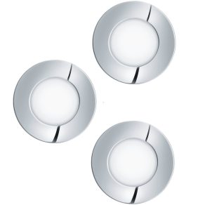 Set spoturi LED încastrate, crom - Fueva 1 Eglo 98635