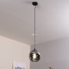 Lampă suspendată cu glob din sticlă, 20 cm, culoare fumurie - Ariscani Eglo 98651
