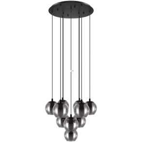   Candelabru cu 10 socluri, sticlă fumurie, tehnică suspendată - Ariscani Eglo 98654