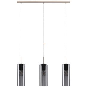   Lampă suspendată cu trei socluri, culoare nichel fumuriu - Selvino Eglo 98695