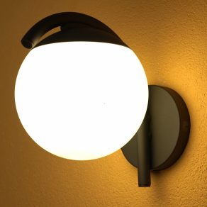   Lampă de perete pentru exterior, alb-negru - Prata Vecchia Eglo 98731