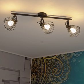 Lampă spot cu trei socluri, negru - Tabillano Eglo 98764