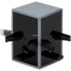 Cub de conectare pentru sistem de iluminat feroviar, gri-negru - Tp Cube Eglo 98803