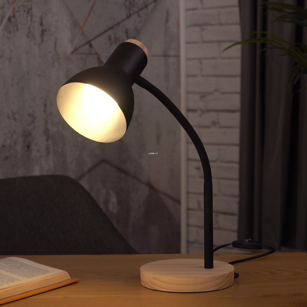 Lampa de birou neagră, 49 cm - Veradal Eglo 98831, cu soclu 1xE27