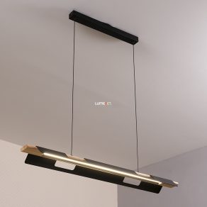 Lampă suspendată LED negru-lemn - Ermua Eglo 98836