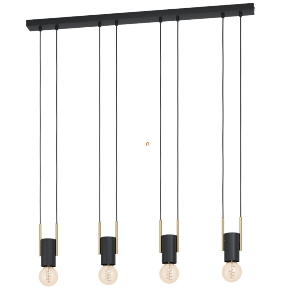 Lampa suspendată cu patru becuri, negru-aram - Bitachito Eglo 98858