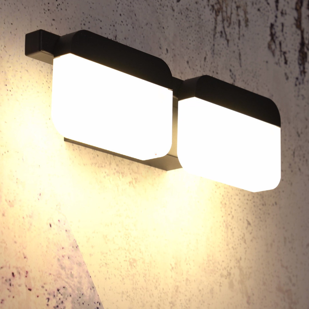 Lampa LED de perete 2x4,5 W, alb cald, negru - Ervidel Eglo 98877