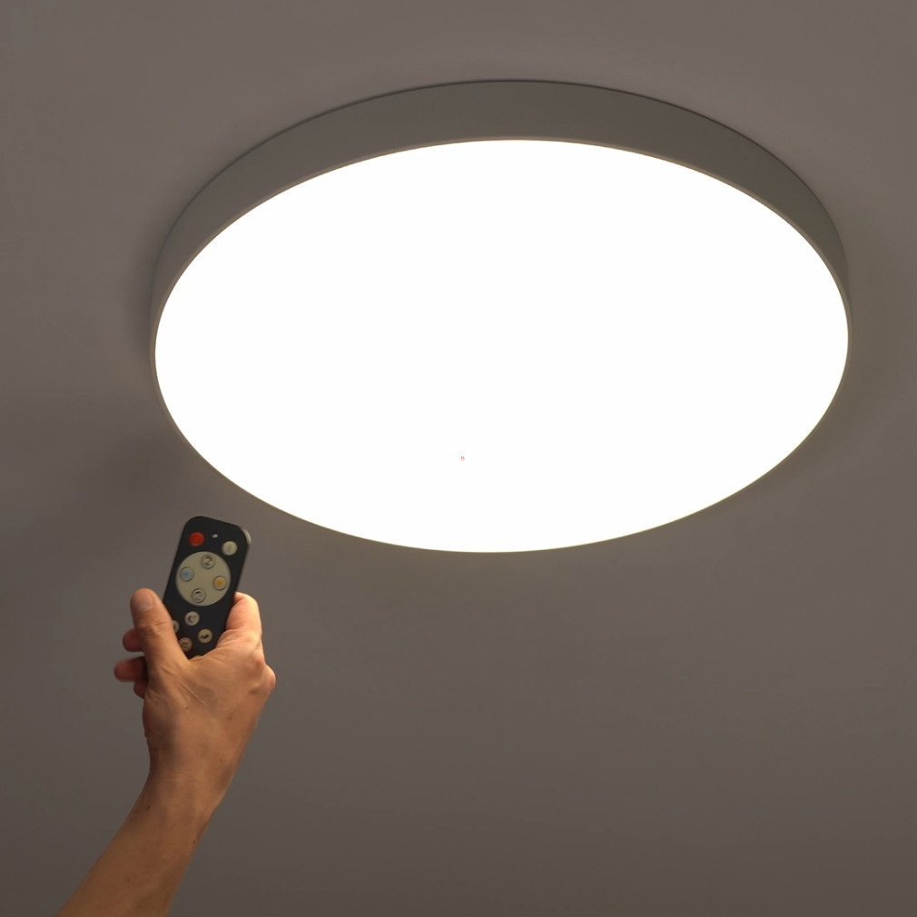 Lampă LED de tavan cu telecomandă 24 W, alb rece-cald, culoare albă - Zubieta Eglo 98892