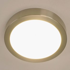   Lampă LED pentru tavan, rotundă, 10,5 W, alb cald, culoare alb-nichel - Fueva Eglo 99218