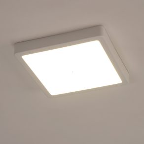   Lampă LED de tavan, pătrată, 16,5 W, alb cald, culoare albă - Fueva Eglo 99237