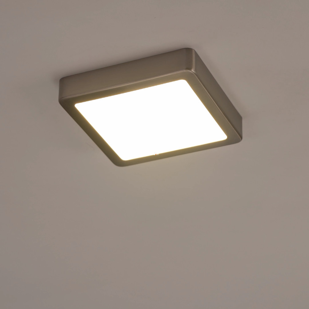 Lampa LED de tavan 10,5 W, alb cald, culoare nichef-alb - Fueva Eglo 99239
