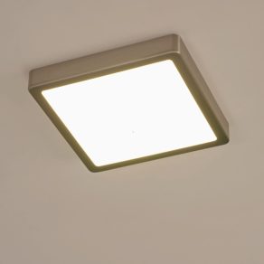   Lampă LED de tavan, pătrată, 16,5 W, alb cald, culoare alb-nichel - Fueva Eglo 99241