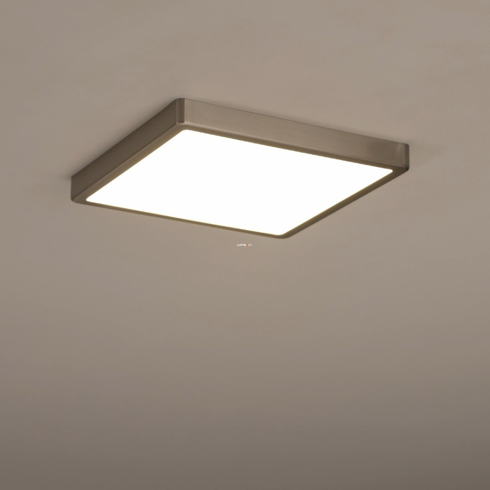 Lampa LED de tavan, unghiulară, 20 W, alb cald, culoare nichel-alb - Fueva Eglo 99242