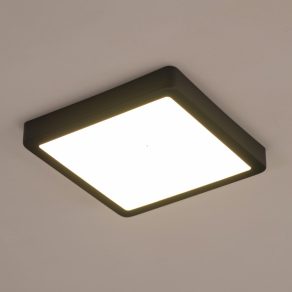   Lampă LED de tavan, pătrată, 16,5 W, alb cald, alb și negru - Fueva Eglo 99244