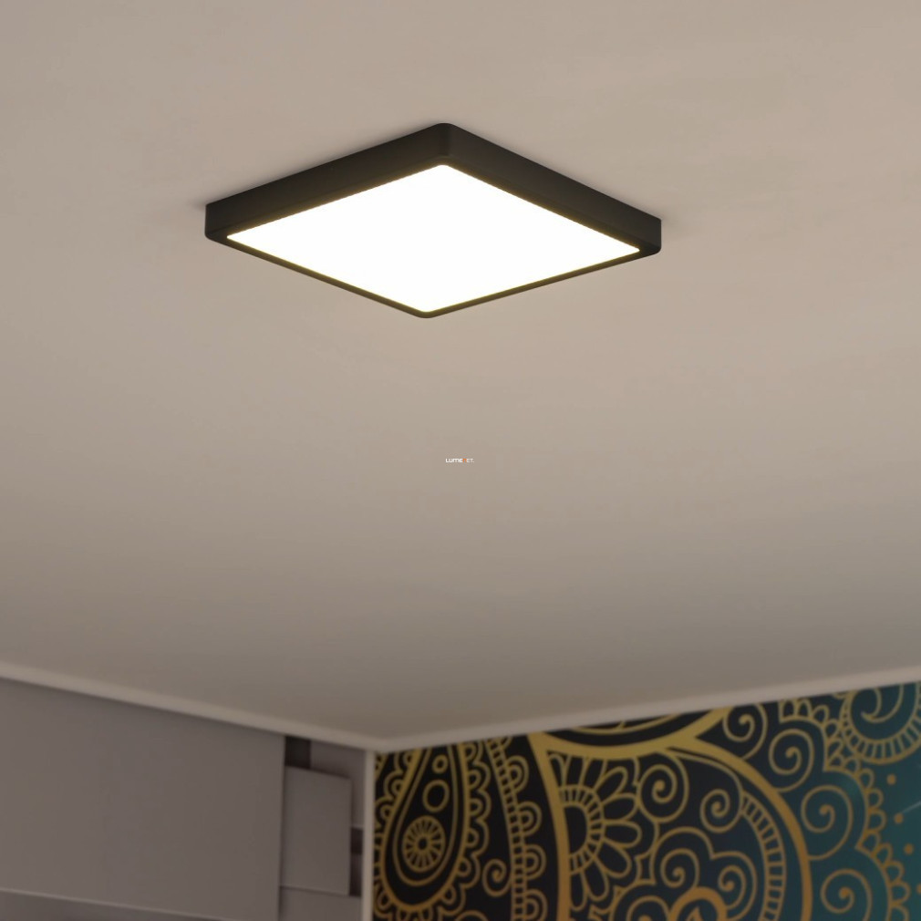 Lampa LED de tavan, unghiulară, 20 W, alb cald, negru-alb - Fueva Eglo 99245