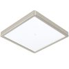 Lampă LED de tavan, pătrată, 20 W, alb rece, culoare alb-nichel - Fueva Eglo 99254