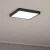 Lampă LED de tavan, pătrată, 20 W, alb rece, alb și negru - Fueva Eglo 99257