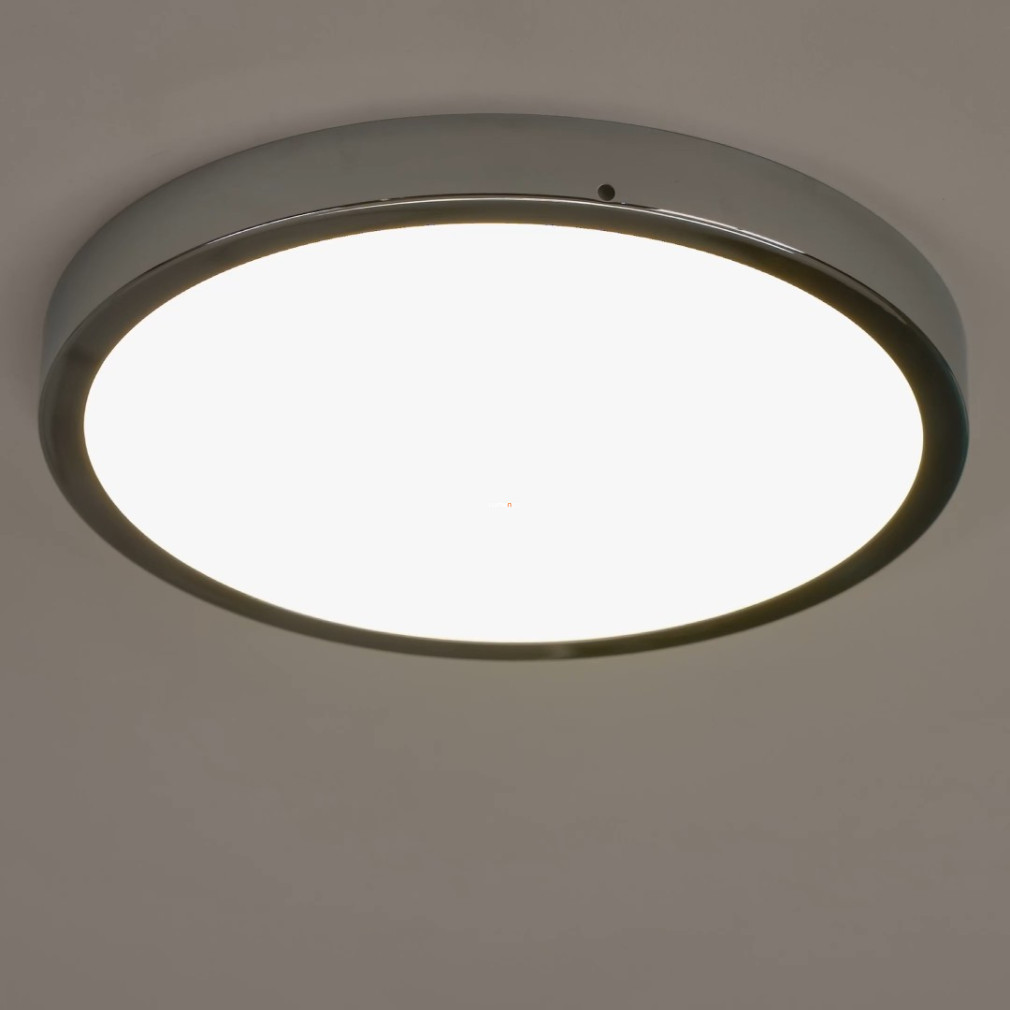 Lampa LED de tavan pentru încăperi umede 20 W, alb cald, crom-alb - Fueva Eglo 99266