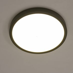   Lampă LED de tavan pentru încăperi umede, 20 W, alb cald, alb și negru - Fueva Eglo 99267