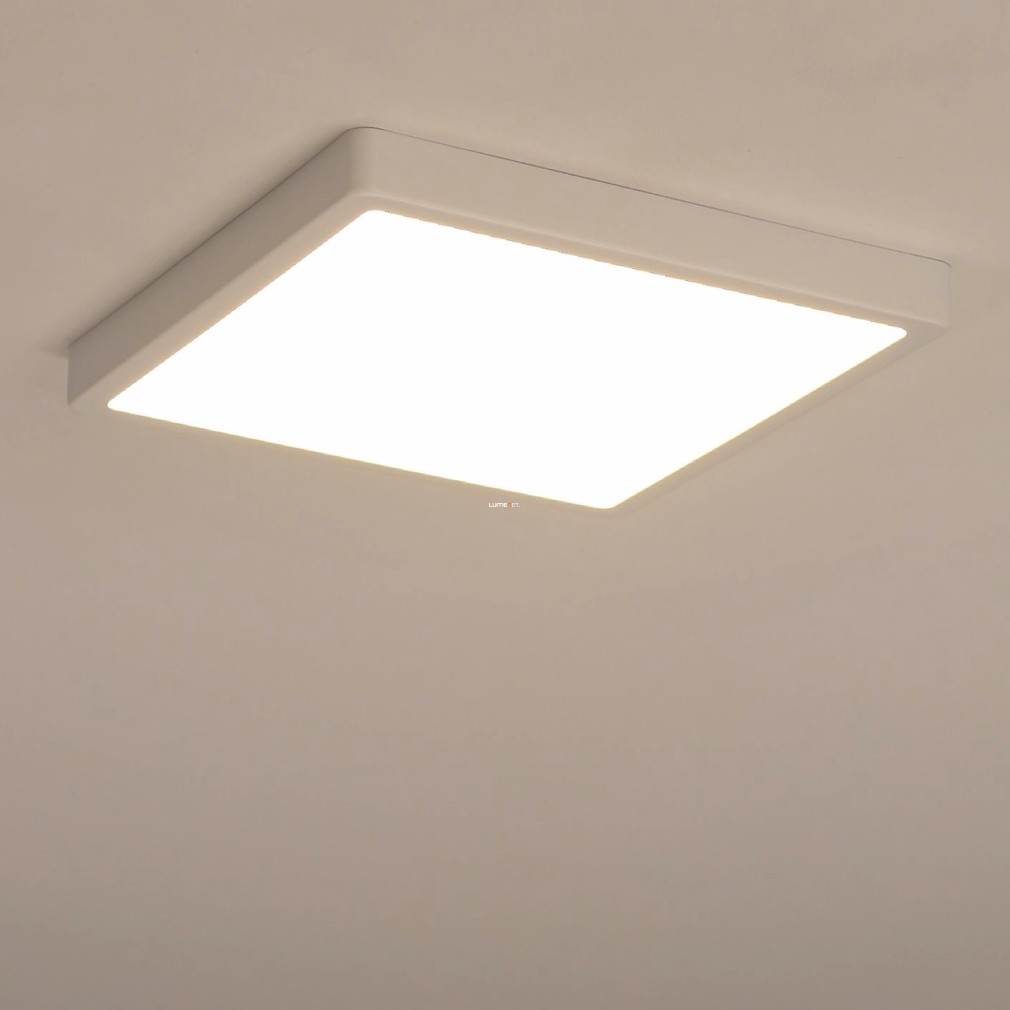 Lampa LED de tavan pentru încăperi umede, unghiulară, 20 W, alb cald, culoare albă - Fueva Eglo 99268