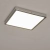 Lampă LED de tavan pentru încăperi umede, pătrată, 20 W, alb cald, culoare crom-alb - Fueva Eglo 99269