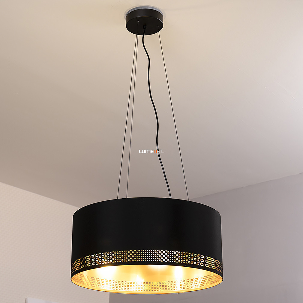 Lampa suspendată cu bordură decorativă aurie - Esteperra Eglo 99274