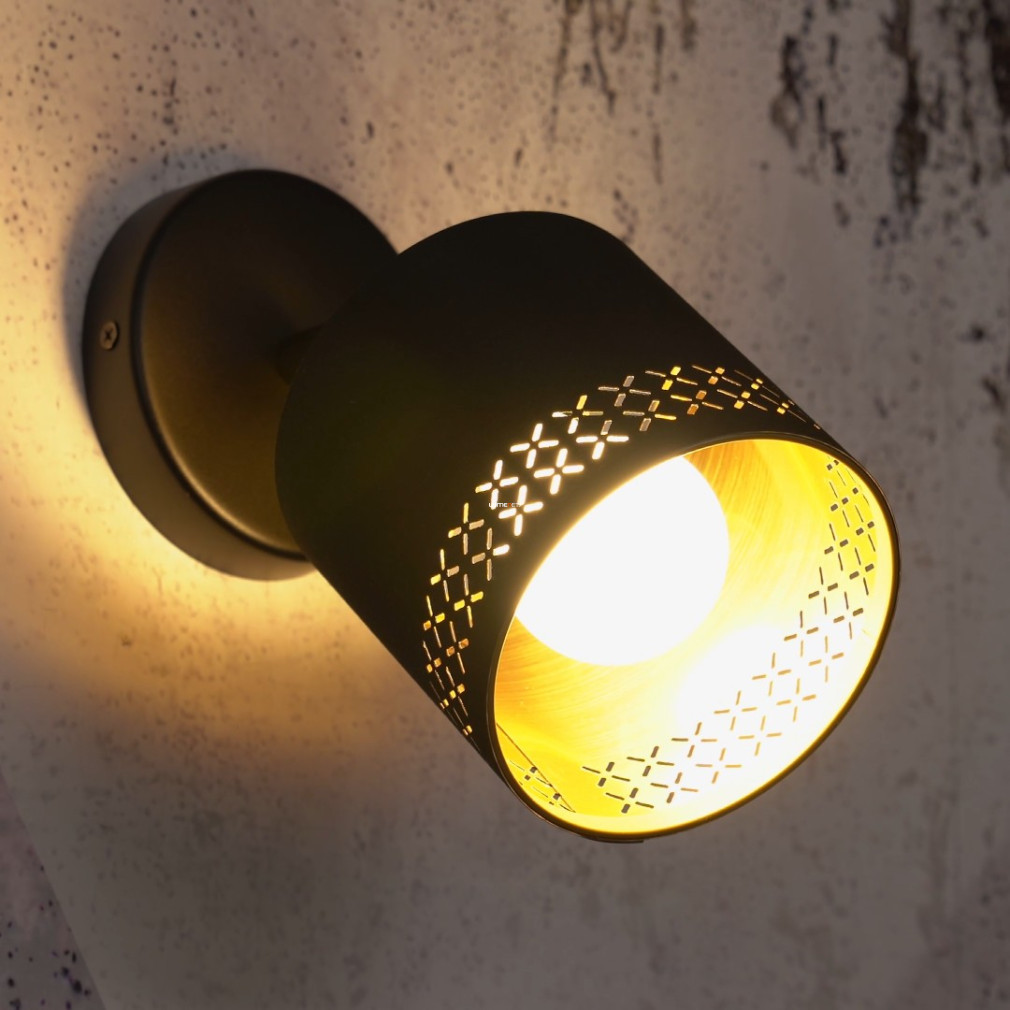 Spot lamp, black and gold - Esteperra Eglo 99276