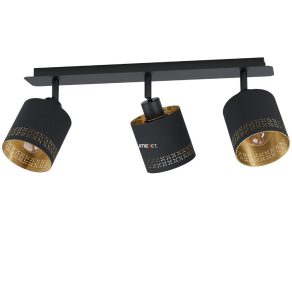   Lampă spot cu trei socluri, negru și auriu - Esteperra Eglo 99278