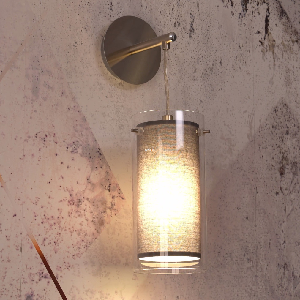 Lampa de perete, culoare gri-nichel - Pinto Eglo 99288