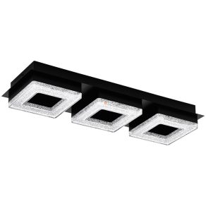   Lampă LED de tavan 3X4 W, alb cald, negru - Fradelo Eglo 99325