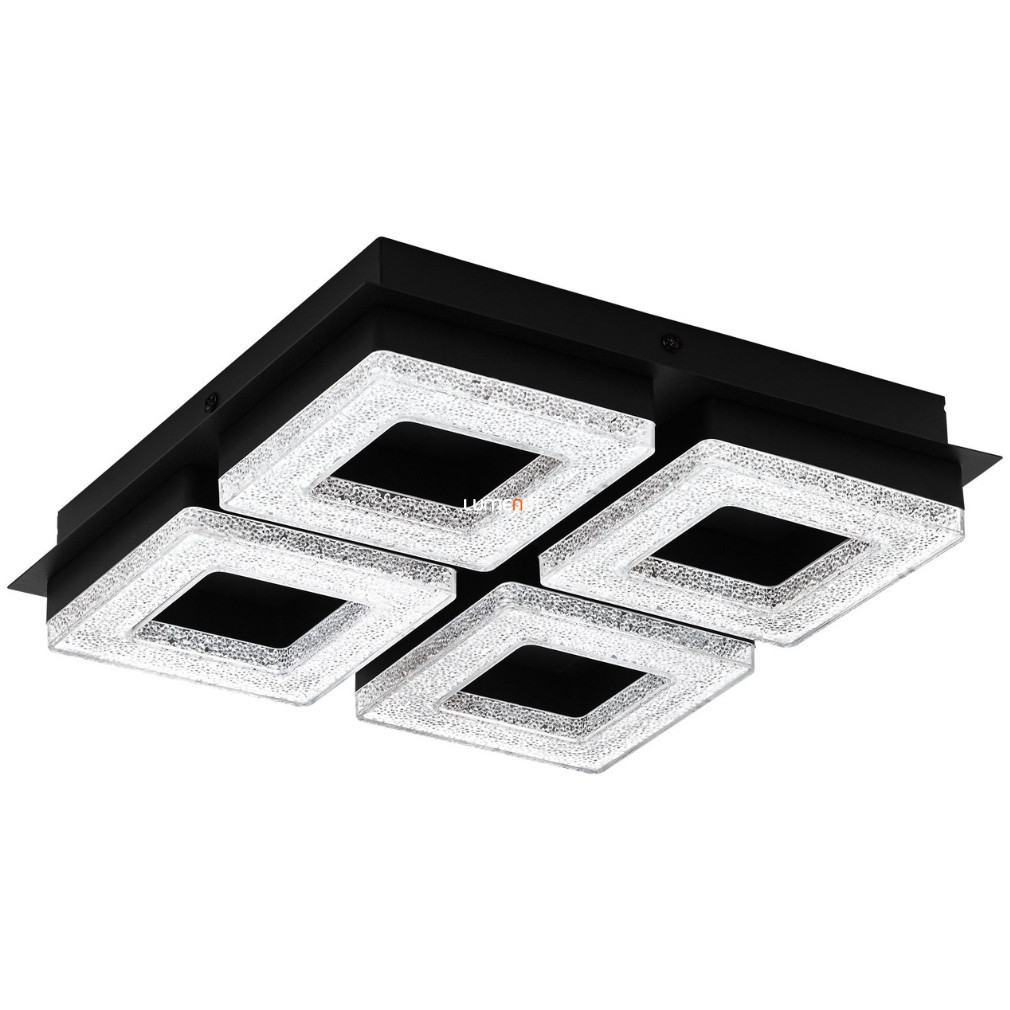 Lampa LED de tavan 4X4 W, alb cald, negru - Fradelo Eglo 99326