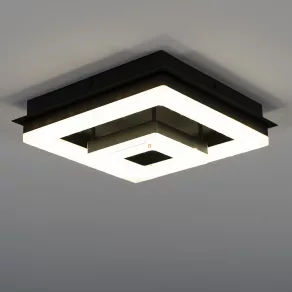   Lampă LED cu cadru dublu pentru tavan, cu efect de cristal granulat - Fradelo 1 Eglo 99327