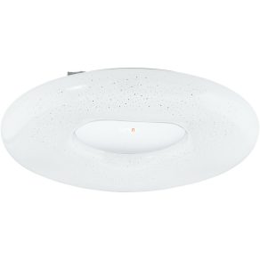   Lampă LED de tavan cu telecomandă 24 W, alb rece-cald, alb-argintiu - Zamudilo Eglo 99342