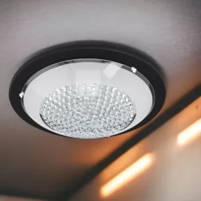   Lampă LED de tavan 16 W, alb cald, negru-alb - Acolla Eglo 99357