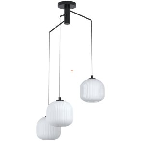   Lampă suspendată cu trei socluri, 62 cm, alb-negru - Mantunalle Eglo 99368