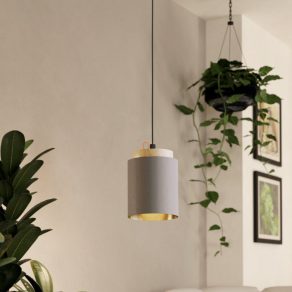   Lampă suspendată, culoare negru-lemn-maro - Albariza Eglo 99445