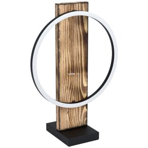   Lampă LED pentru masă din lemn, maro închis 42 cm - Boyal Eglo 99457, 3000 K, 1700 lm, 12 W