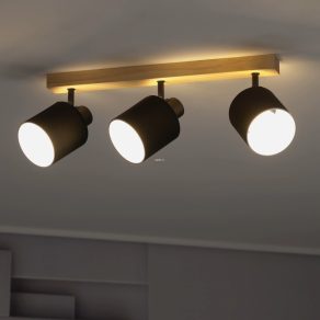 Lampă spot, culoare lemn negru - Batallas Eglo 99491