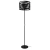 Lampă de podea cu întrerupător la bază, 151 cm, negru - Cremella Eglo 99507, cu 1 soclu E27