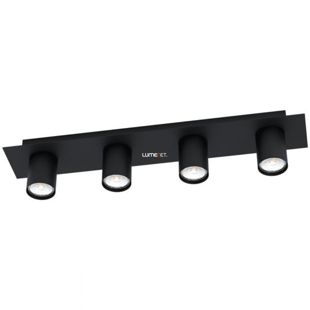 Spot cu patru socluri, 10x57 cm, negru - Valcasotto Eglo 99515