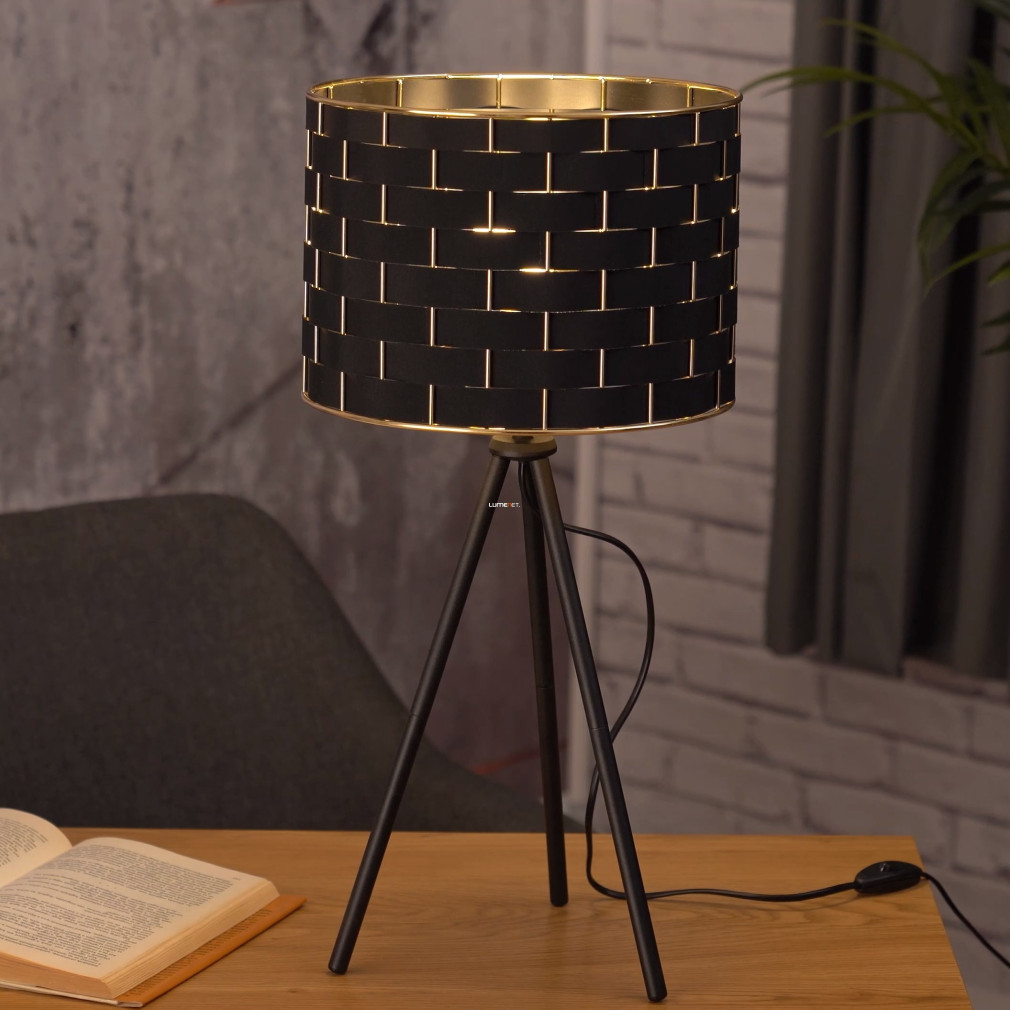 Lampa de masă cu trei picioare, țesătură împletită, 57 cm - Marasales Eglo 99526, cu 1xE27 soclu