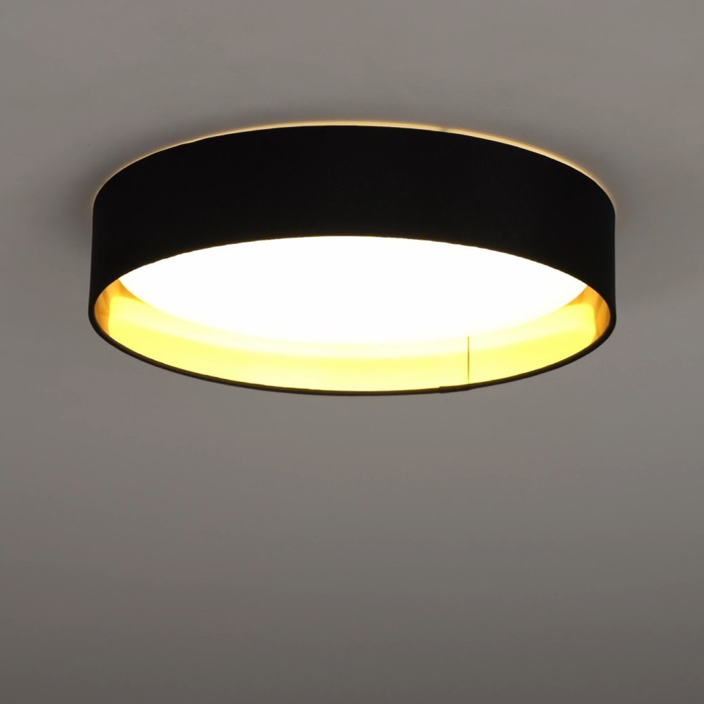 Lampă LED de tavan 24 W, alb cald, negru-alb-auriu - Maserlo Eglo 99539
