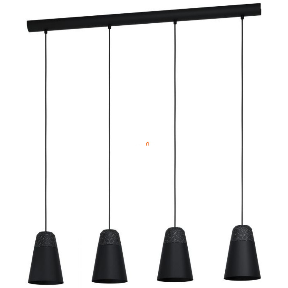 Lampa suspendată cu patru becuri, negru-gri-alb - Canterras Eglo 99545