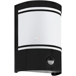   Aplică de perete cu senzor de mișcare pentru exterior, alb-negru - Cerno Eglo 99566