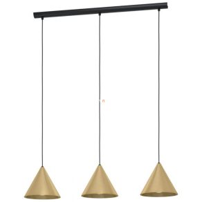   Lampă suspendată cu trei prize, culoare negru-alamă-auriu - Narices Eglo 99592