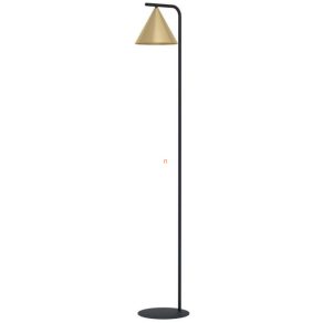   Lampă de podea cu comutator la picior, 162 cm, negru și auriu - Narices Eglo 99594, cu soclu 1xE27