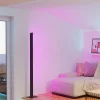 Lampă de podea inteligentă cu LED-uri și comutator cu pedală, 162 cm, negru - Simolaris RGBW Eglo 99605, controlabilă prin aplicație, 2700-6500 K, 4200 lm, 35 W